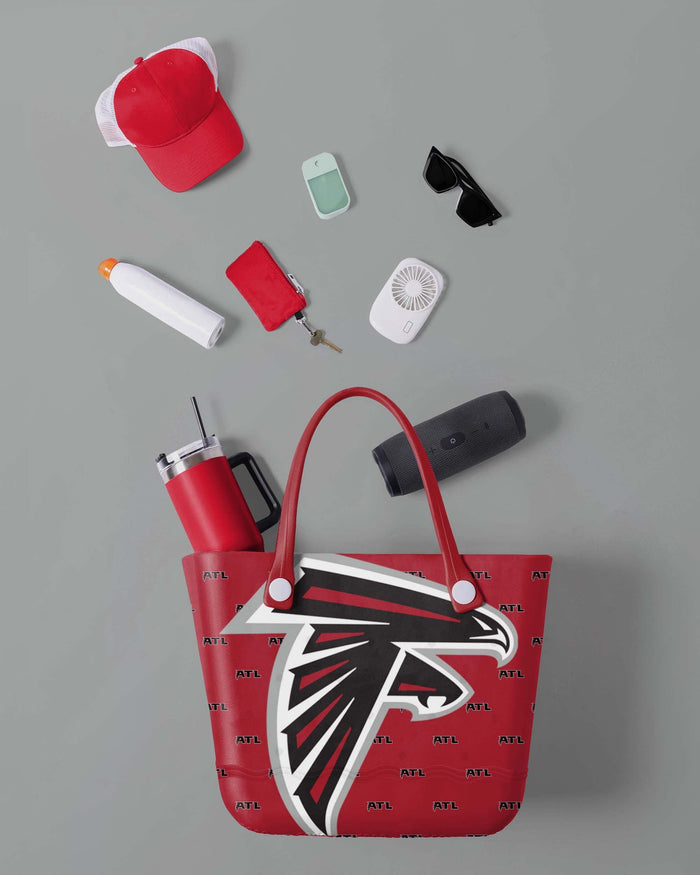 Atlanta Falcons Big Logo Mini Print Tailgate Tote Bag