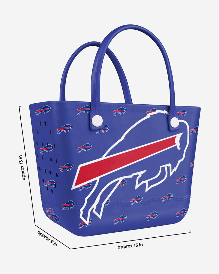 Buffalo Bills Big Logo Mini Print Tailgate Tote Bag