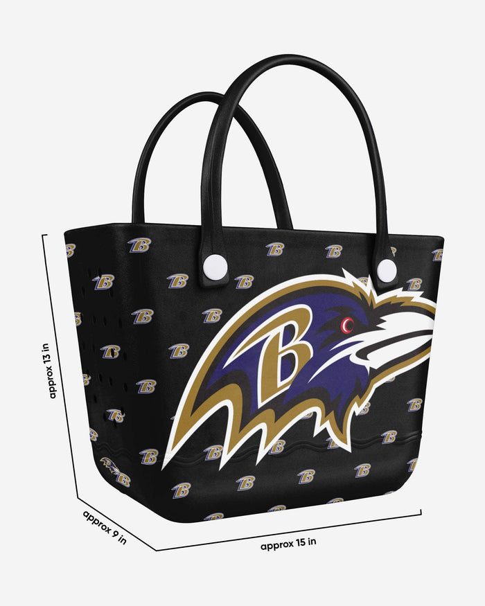 Baltimore Ravens Big Logo Mini Print Tailgate Tote Bag