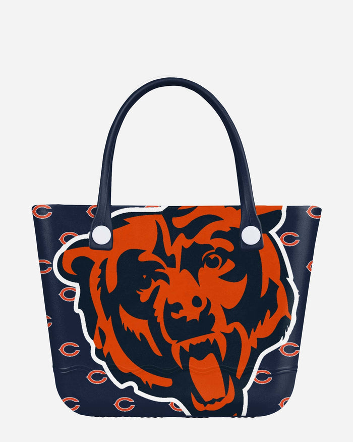 Chicago Bears Big Logo Mini Print Tailgate Tote Bag