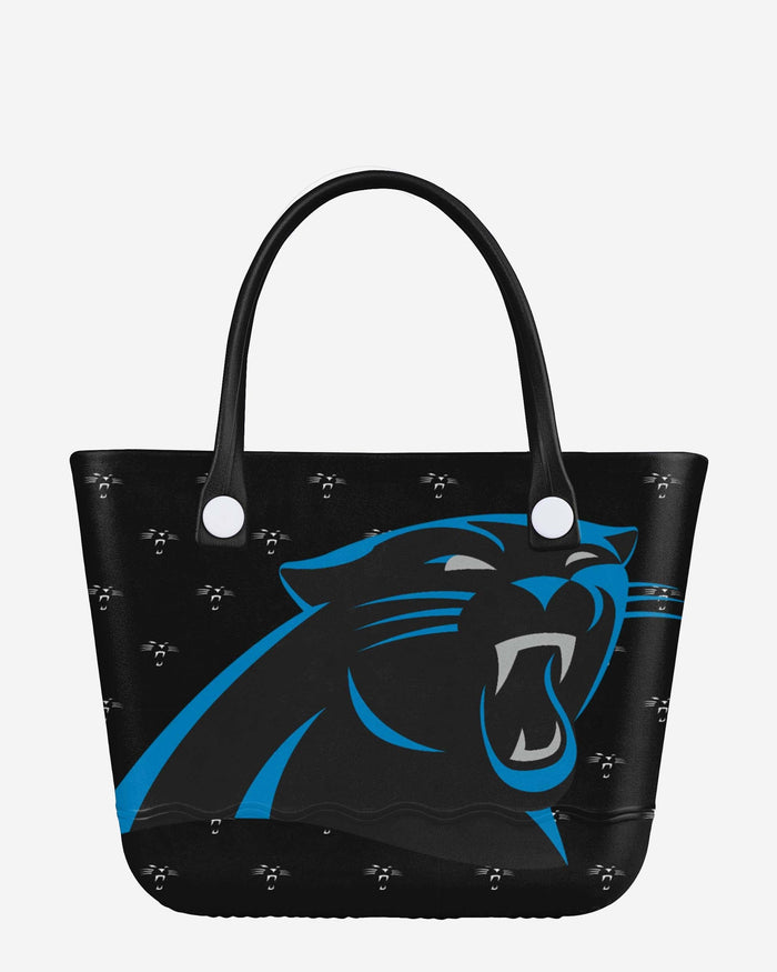 Carolina Panthers Big Logo Mini Print Tailgate Tote Bag