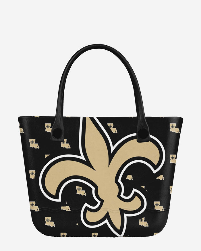 New Orleans Saints Big Logo Mini Print Tailgate Tote Bag