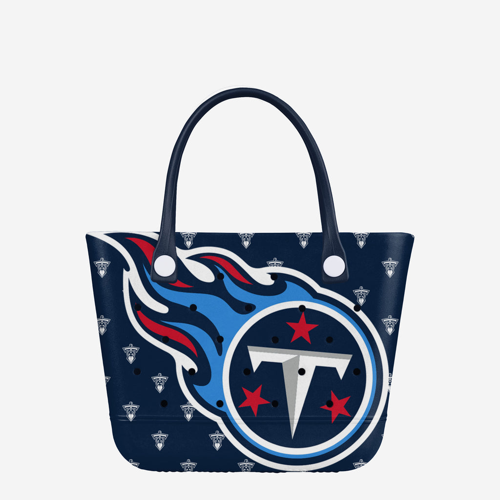 Tennessee Titans Big Logo Mini Print Tailgate Tote Bag FOCO - FOCO.com