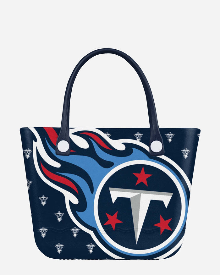 Tennessee Titans Big Logo Mini Print Tailgate Tote Bag