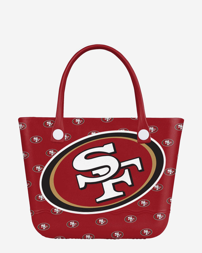 San Francisco 49ers Big Logo Mini Print Tailgate Tote Bag FOCO - FOCO.com