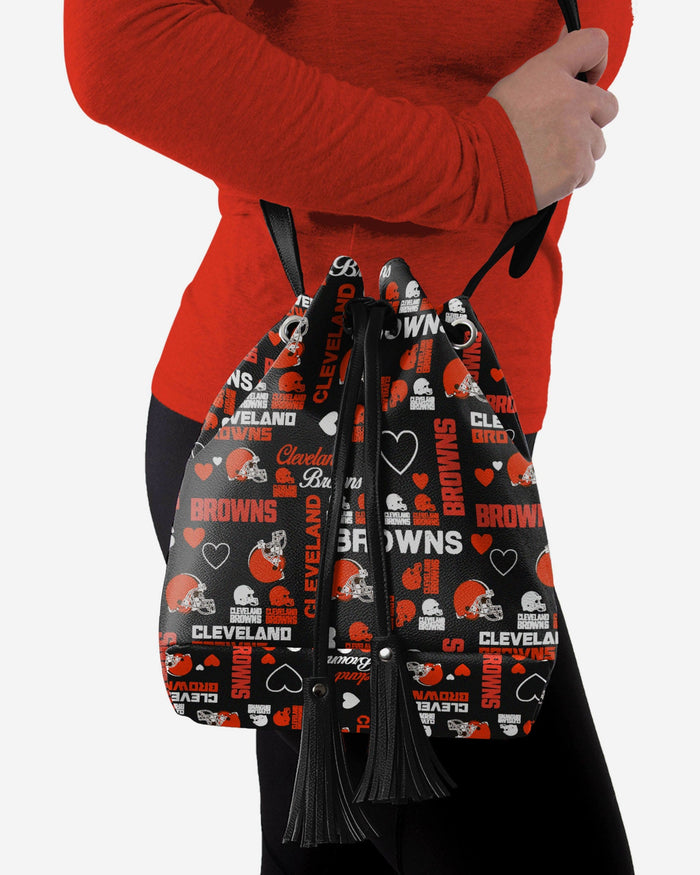 Cleveland Browns Logo Love Cinch Purse FOCO - FOCO.com