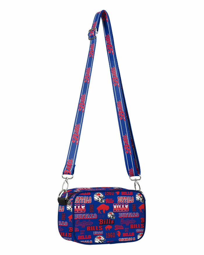 Buffalo Bills Repeat Retro Print Nylon Crossbody Bag