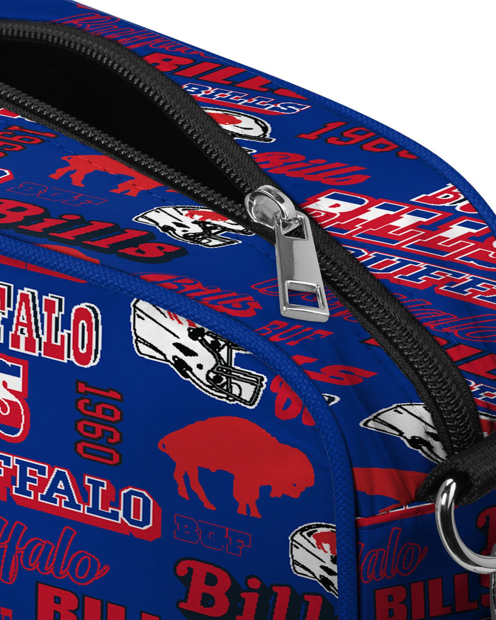 Buffalo Bills Repeat Retro Print Nylon Crossbody Bag