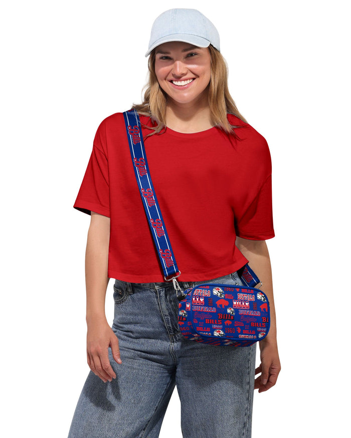 Buffalo Bills Repeat Retro Print Nylon Crossbody Bag