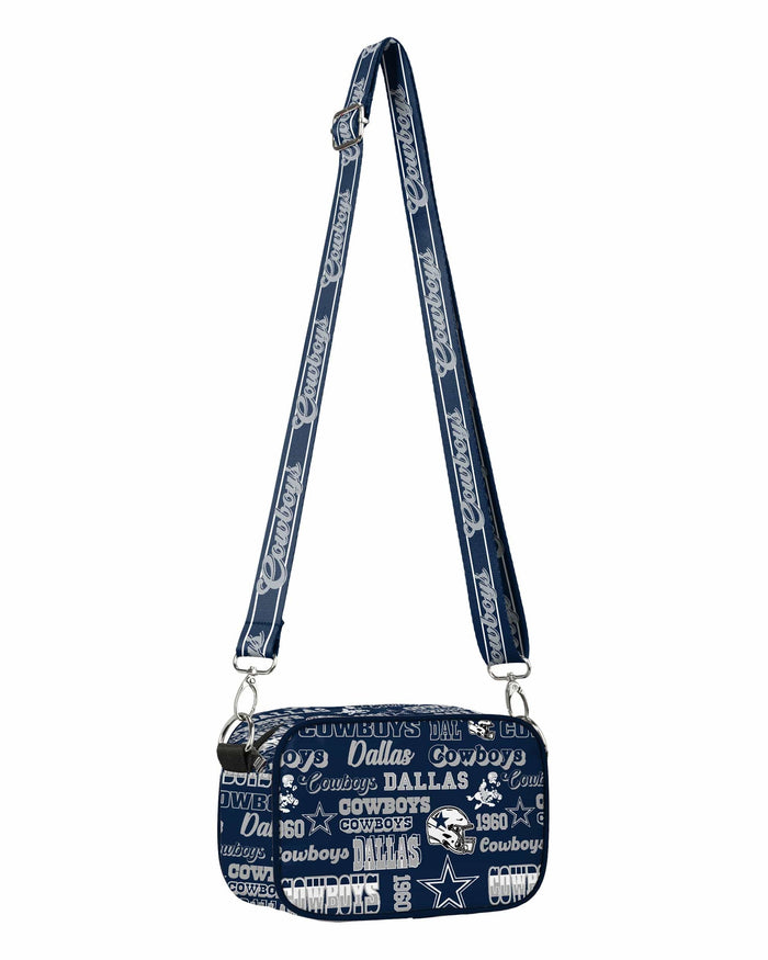 Dallas Cowboys Repeat Retro Print Nylon Crossbody Bag