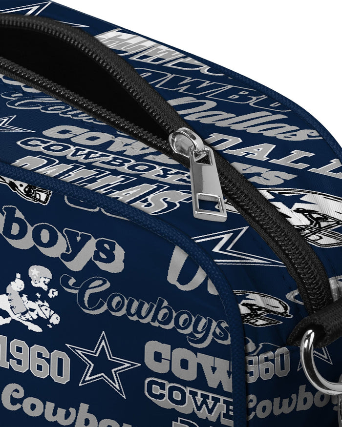 Dallas Cowboys Repeat Retro Print Nylon Crossbody Bag