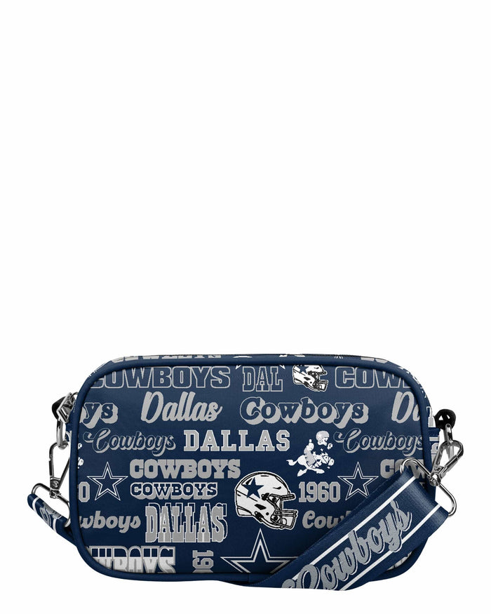 Dallas Cowboys Repeat Retro Print Nylon Crossbody Bag