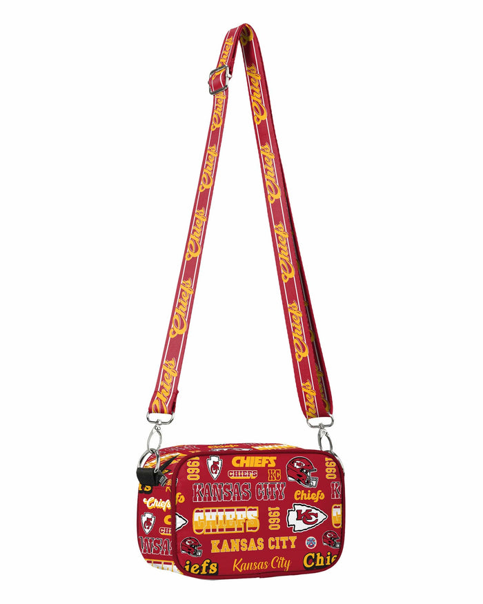 Kansas City Chiefs Repeat Retro Print Nylon Crossbody Bag