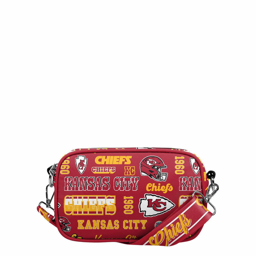 Kansas City Chiefs Repeat Retro Print Nylon Crossbody Bag