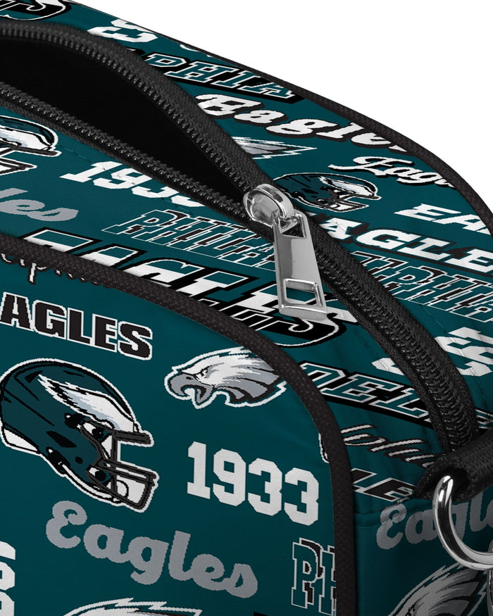 Philadelphia Eagles Repeat Retro Print Nylon Crossbody Bag