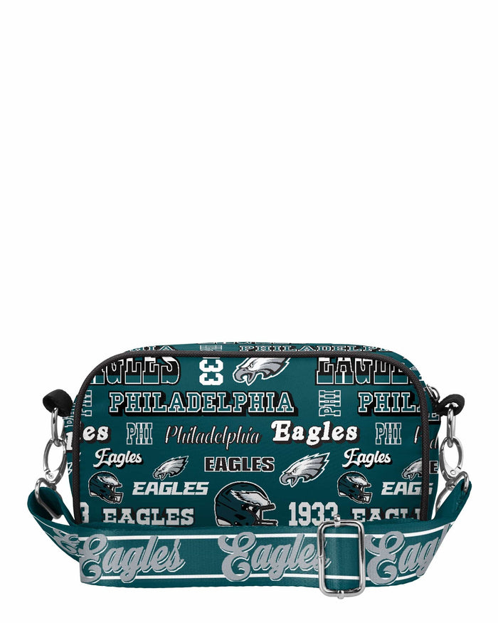 Philadelphia Eagles Repeat Retro Print Nylon Crossbody Bag