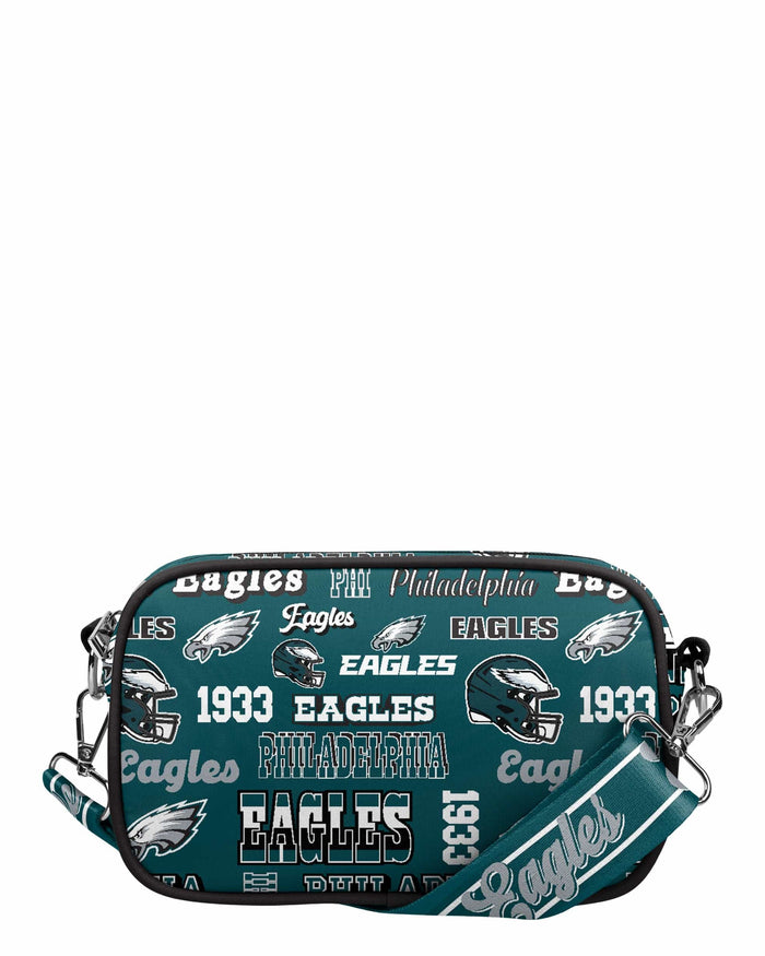 Philadelphia Eagles Repeat Retro Print Nylon Crossbody Bag