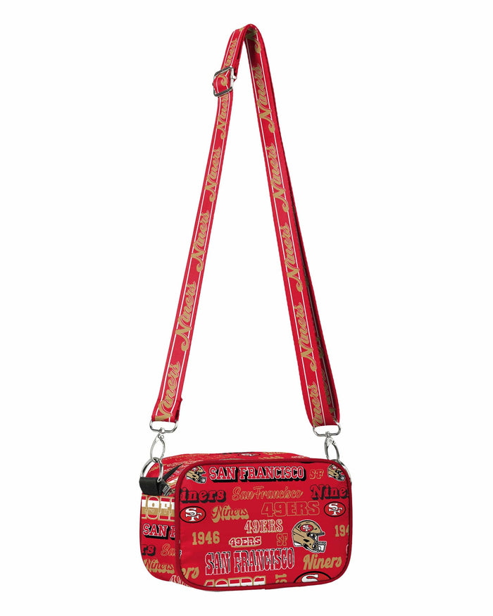 San Francisco 49ers Repeat Retro Print Nylon Crossbody Bag