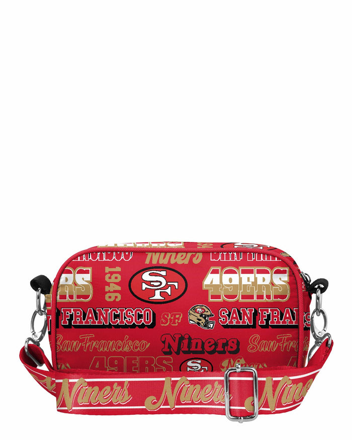 San Francisco 49ers Repeat Retro Print Nylon Crossbody Bag