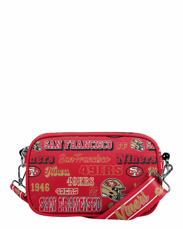San Francisco 49ers Repeat Retro Print Nylon Crossbody Bag
