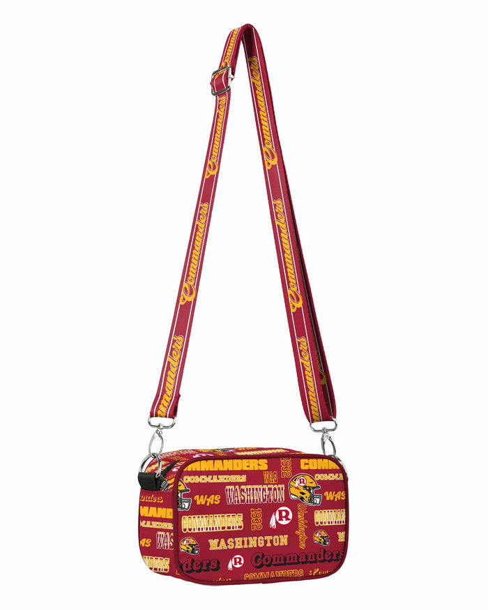 Washington Commanders Repeat Retro Print Nylon Crossbody Bag
