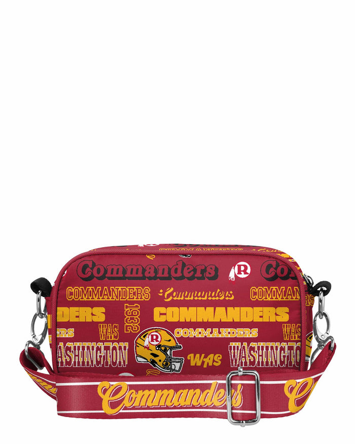 Washington Commanders Repeat Retro Print Nylon Crossbody Bag