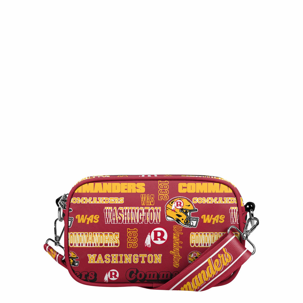 Washington Commanders Repeat Retro Print Nylon Crossbody Bag