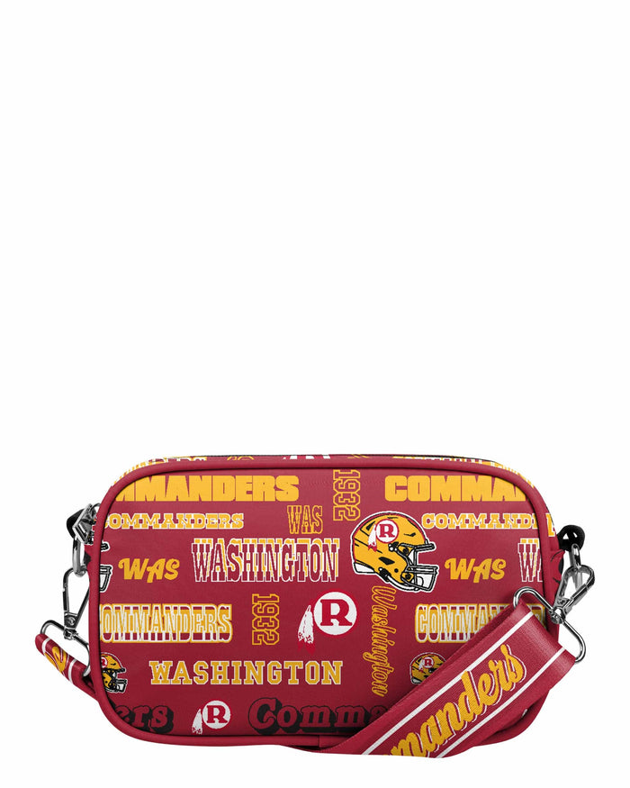 Washington Commanders Repeat Retro Print Nylon Crossbody Bag