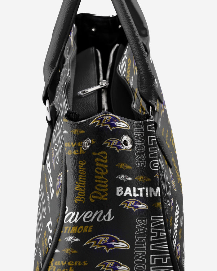 Baltimore Ravens Spirited Style Printed Collection Purse FOCO - FOCO.com