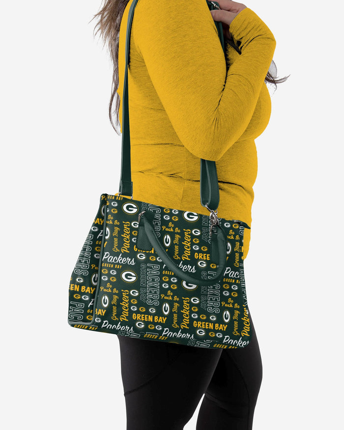 Green Bay Packers Spirited Style Printed Collection Purse FOCO - FOCO.com