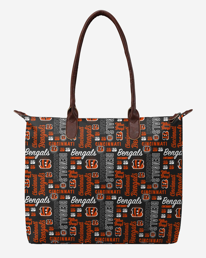 Cincinnati Bengals Spirited Style Printed Collection Tote Bag FOCO - FOCO.com