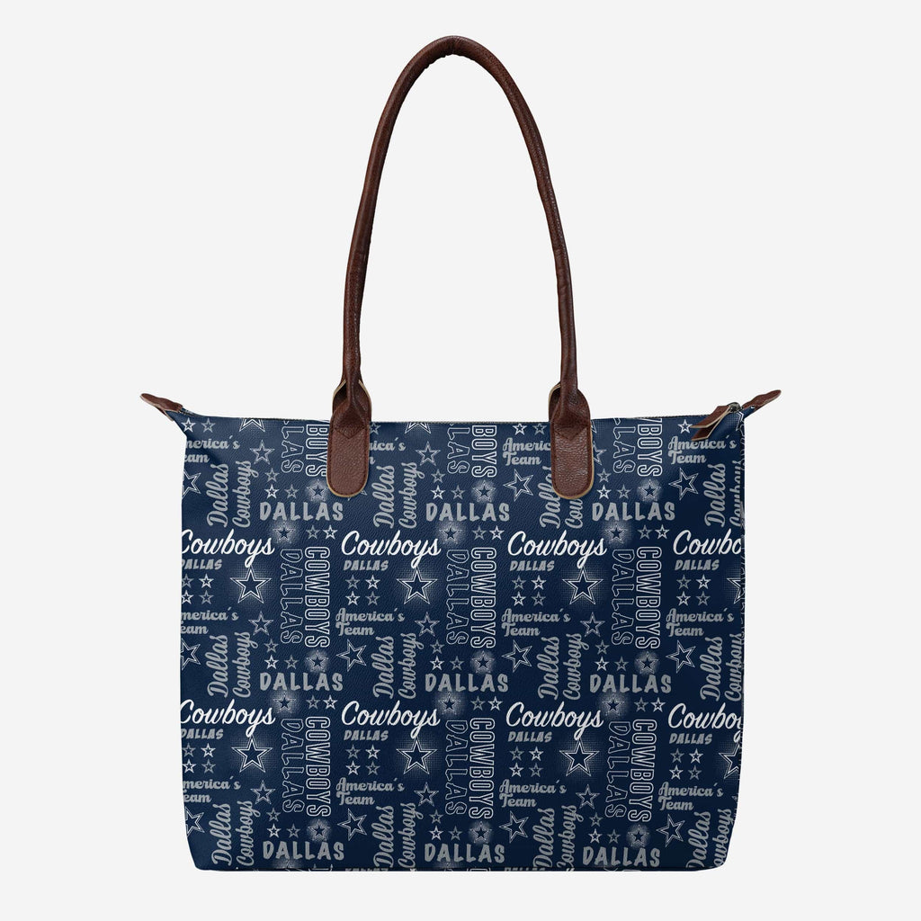 Dallas Cowboys Spirited Style Printed Collection Tote Bag FOCO - FOCO.com