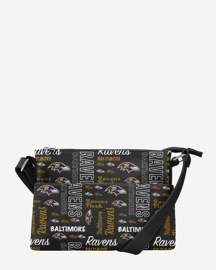 Baltimore Ravens Spirited Style Printed Collection Foldover Tote Bag FOCO - FOCO.com