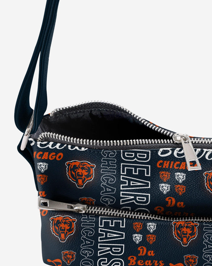 Chicago Bears Spirited Style Printed Collection Foldover Tote Bag FOCO - FOCO.com
