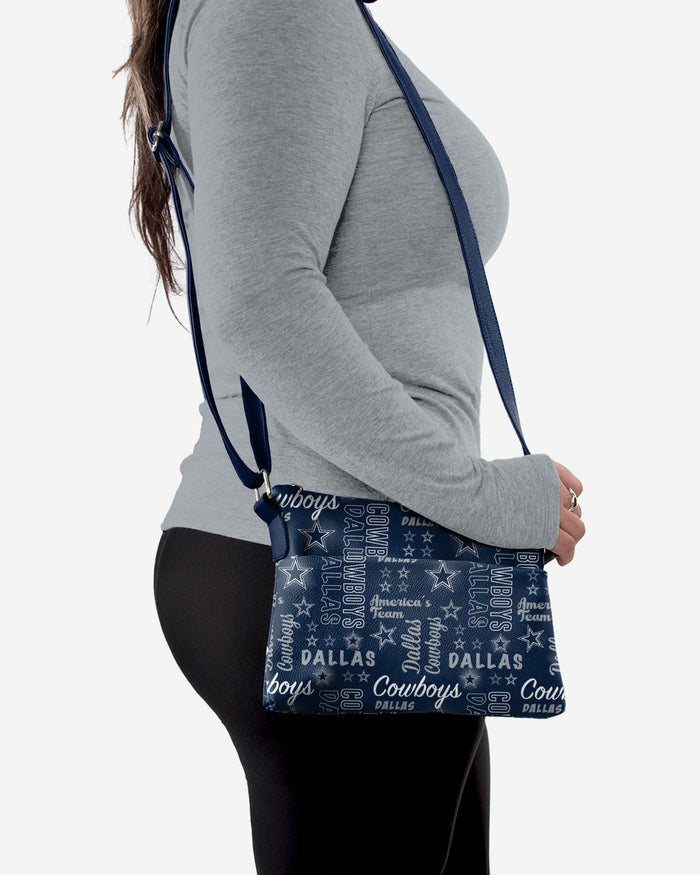 Dallas Cowboys Spirited Style Printed Collection Foldover Tote Bag FOCO - FOCO.com