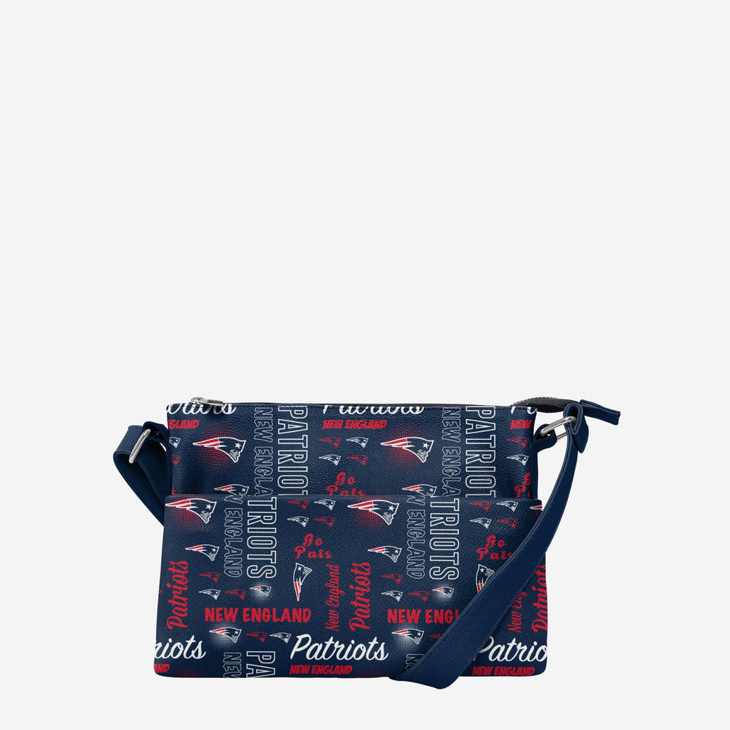 New England Patriots Spirited Style Printed Collection Foldover Tote Bag FOCO - FOCO.com
