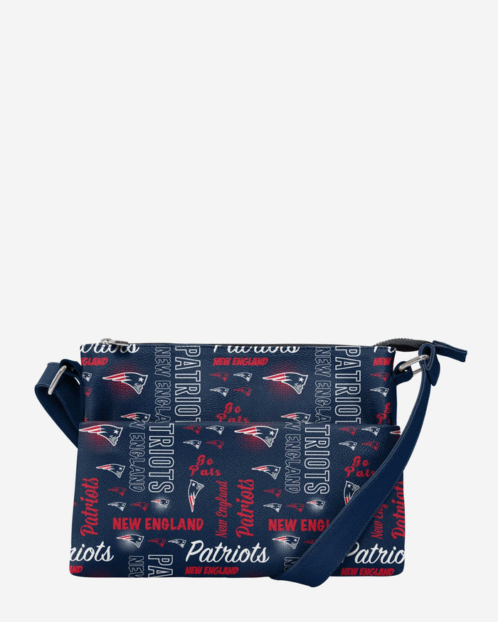 New England Patriots Spirited Style Printed Collection Foldover Tote Bag FOCO - FOCO.com