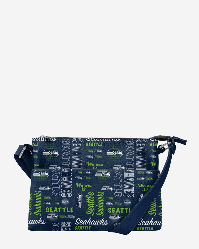 Seattle Seahawks Spirited Style Printed Collection Foldover Tote Bag FOCO - FOCO.com