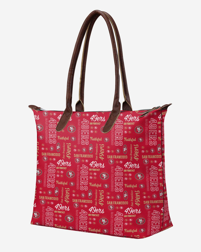 San Francisco 49ers Spirited Style Printed Collection Tote Bag FOCO - FOCO.com