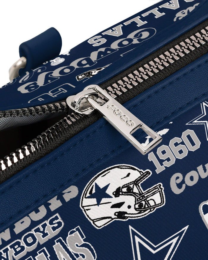 Dallas Cowboys Repeat Retro Print Nylon Medium Barrel Bag