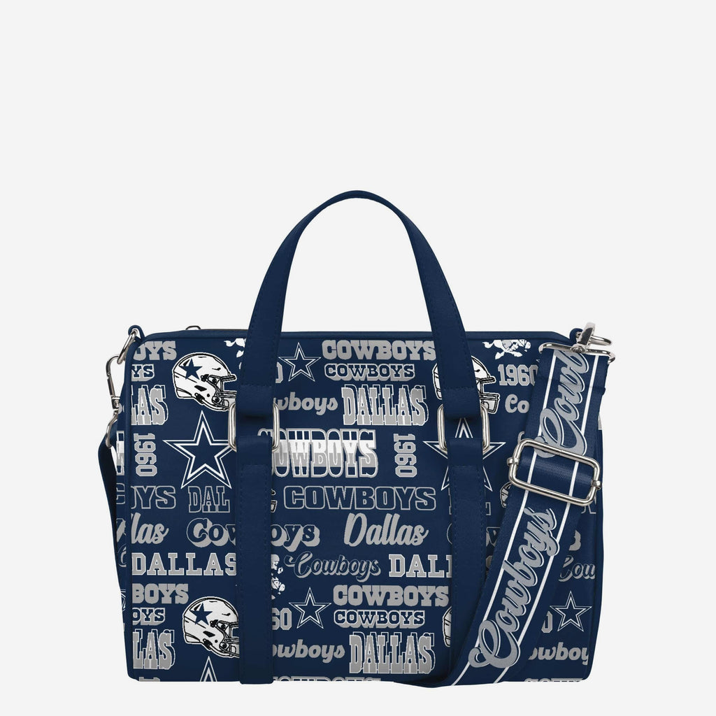 Dallas Cowboys Repeat Retro Print Nylon Medium Barrel Bag FOCO - FOCO.com