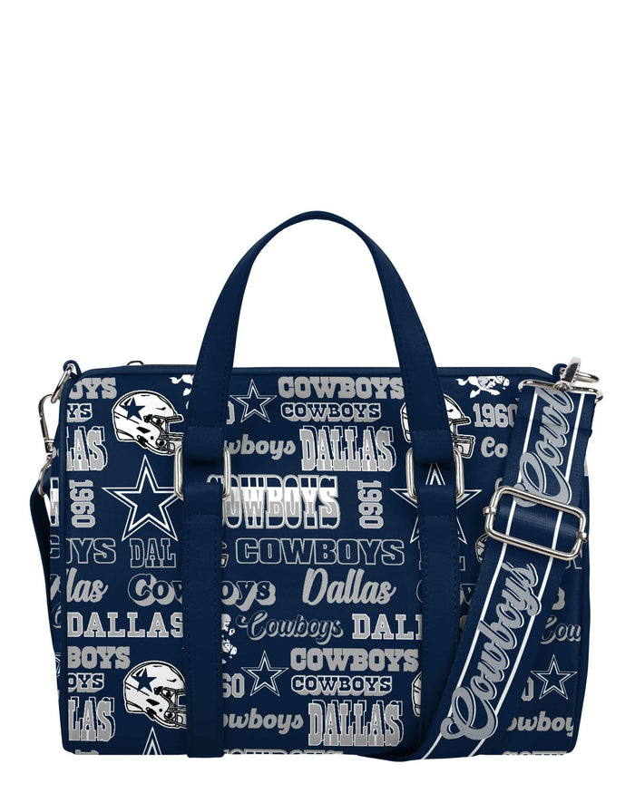 Dallas Cowboys Repeat Retro Print Nylon Medium Barrel Bag
