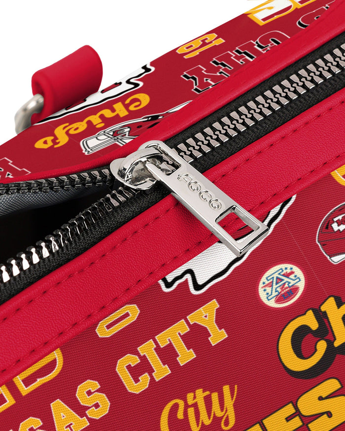 Kansas City Chiefs Repeat Retro Print Nylon Medium Barrel Bag