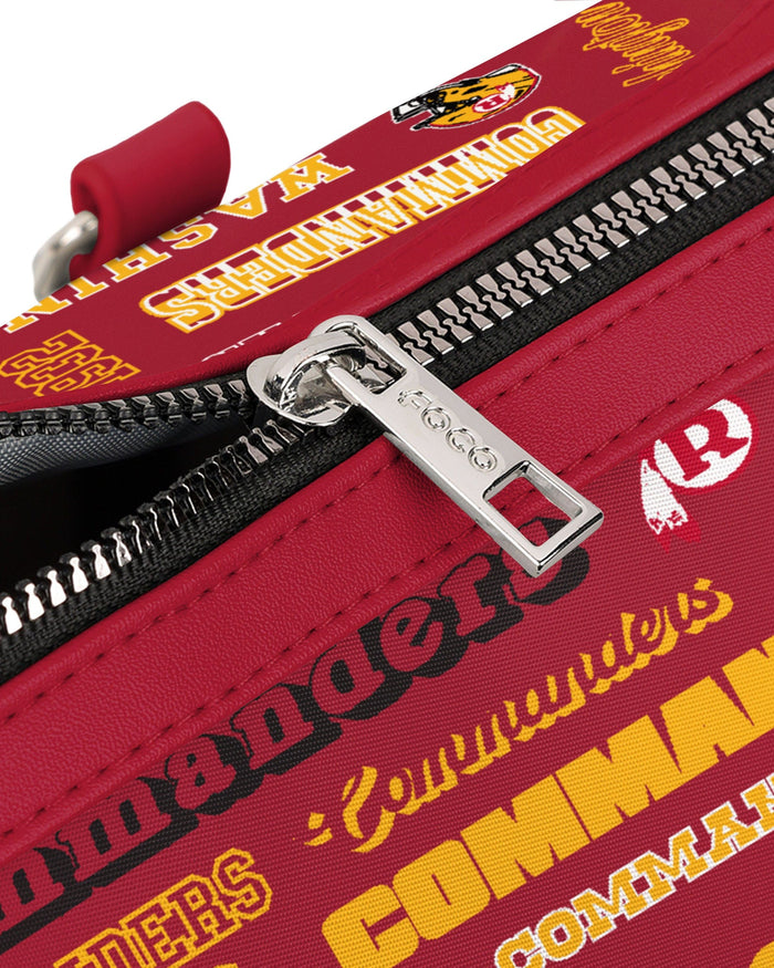 Washington Commanders Repeat Retro Print Nylon Medium Barrel Bag