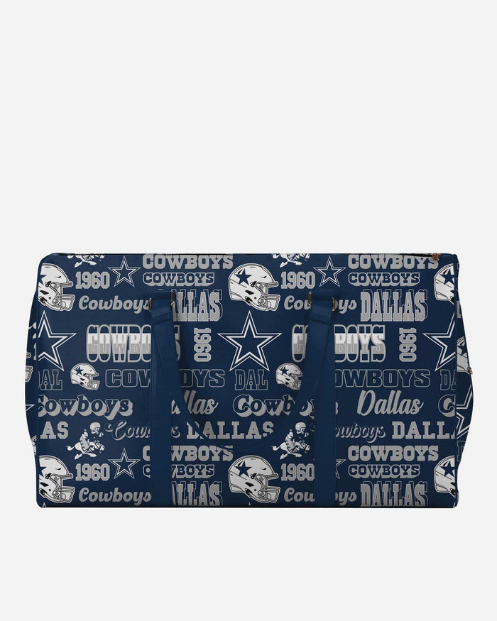 Dallas Cowboys Repeat Retro Print Nylon Weekender Duffle Bag FOCO - FOCO.com