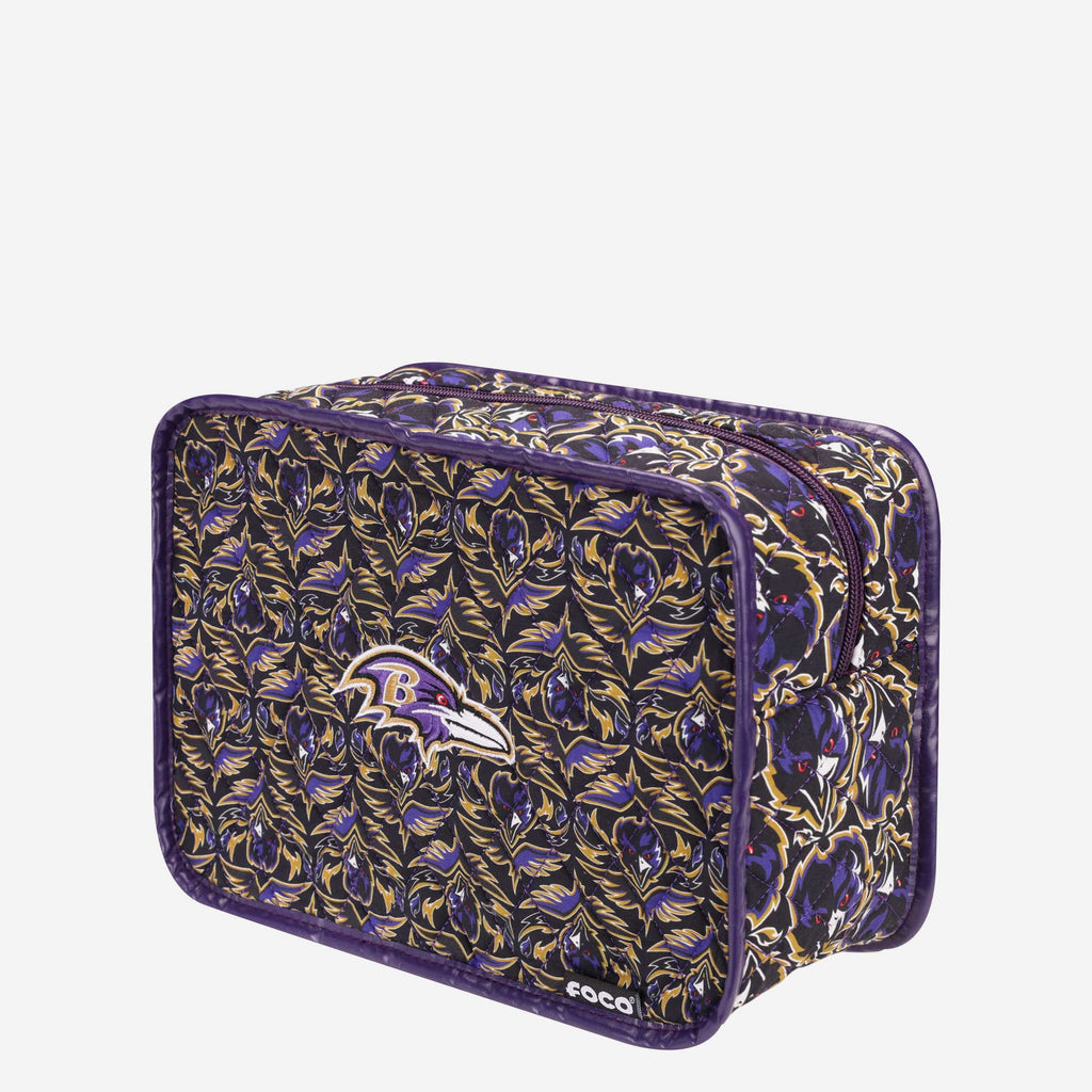 Baltimore Ravens Quilted Printed Cosmetic Bag FOCO - FOCO.com