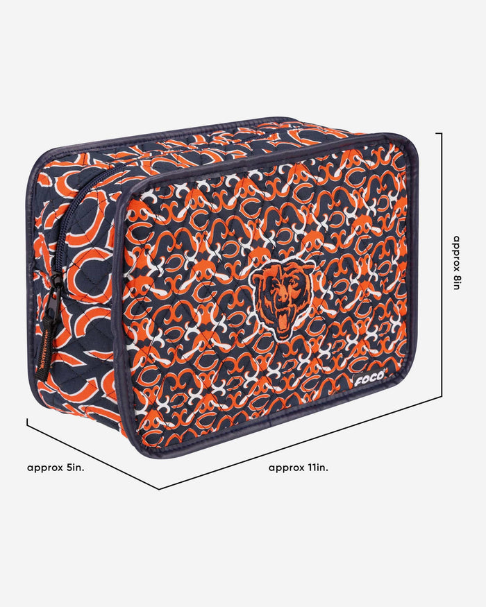 Chicago Bears Quilted Printed Cosmetic Bag FOCO - FOCO.com