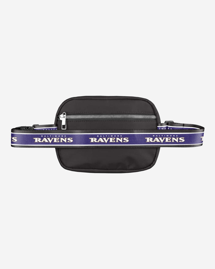 Baltimore Ravens Team Wordmark Crossbody Belt Bag FOCO - FOCO.com