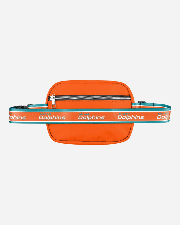 Miami Dolphins Team Wordmark Crossbody Belt Bag FOCO - FOCO.com