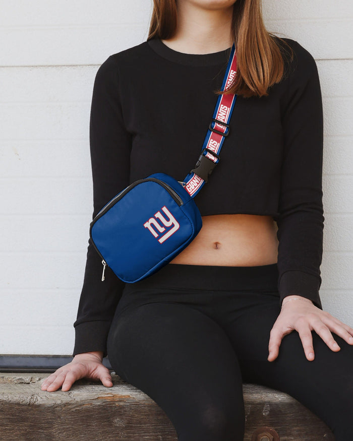 New York Giants Team Wordmark Crossbody Belt Bag FOCO - FOCO.com